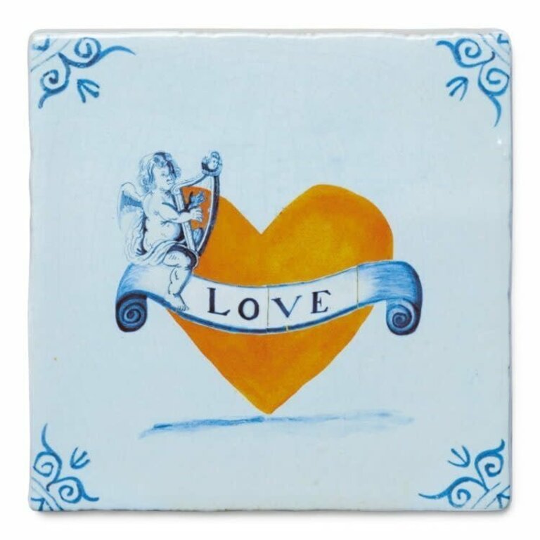 With All of My Heart Small 10x10 cm Tile