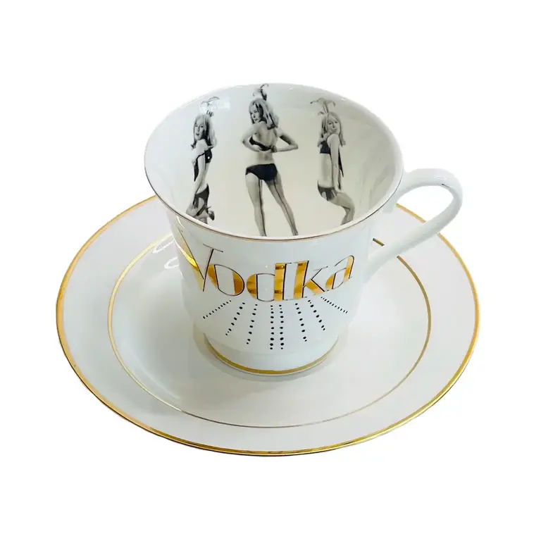 Vodka Tea Cup & Saucer