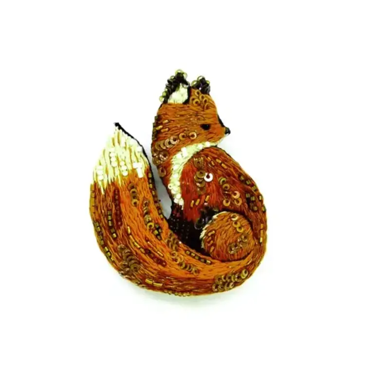 Red Fox Brooch