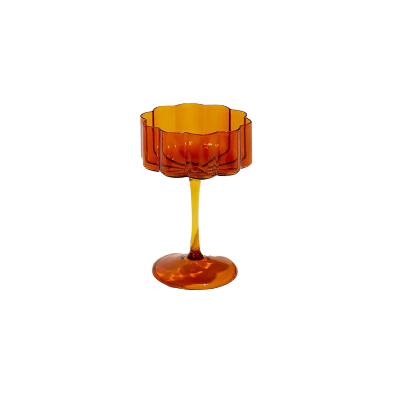 Amber Waves Coupe Glass