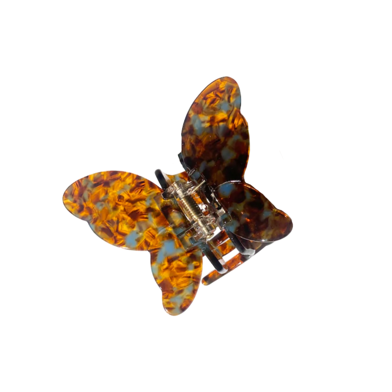 Autumn Butterfly Brown Hair Clip