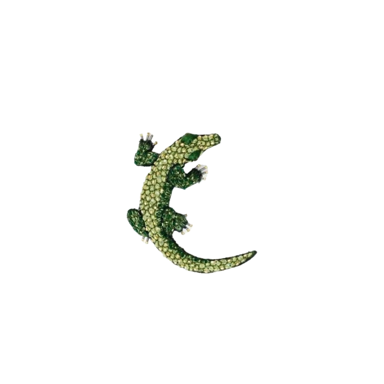 Nile Crocodile Brooch