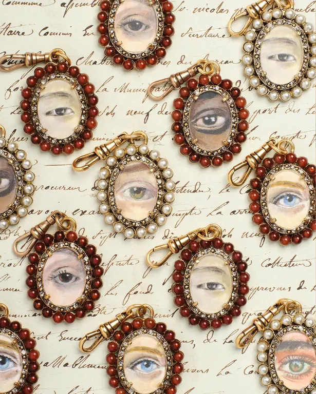 Fallen Aristocrat Carnelian Lover’s Eye Pendant, Brown Iris