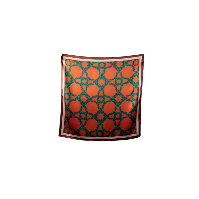 Scarf - Isla Orange Petite 26x26