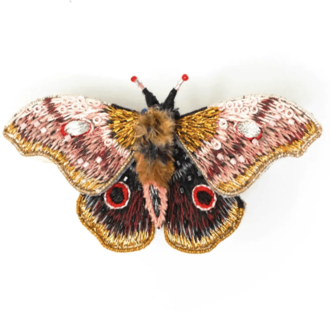 Emperor Mopane Moth Brooch