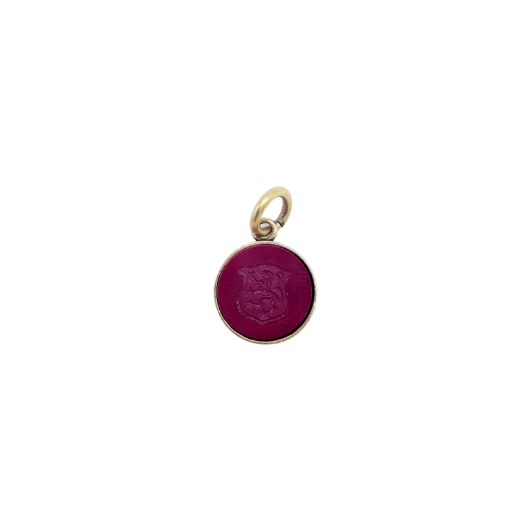 Fallen Aristocrat Intaglio Crest Red Charm