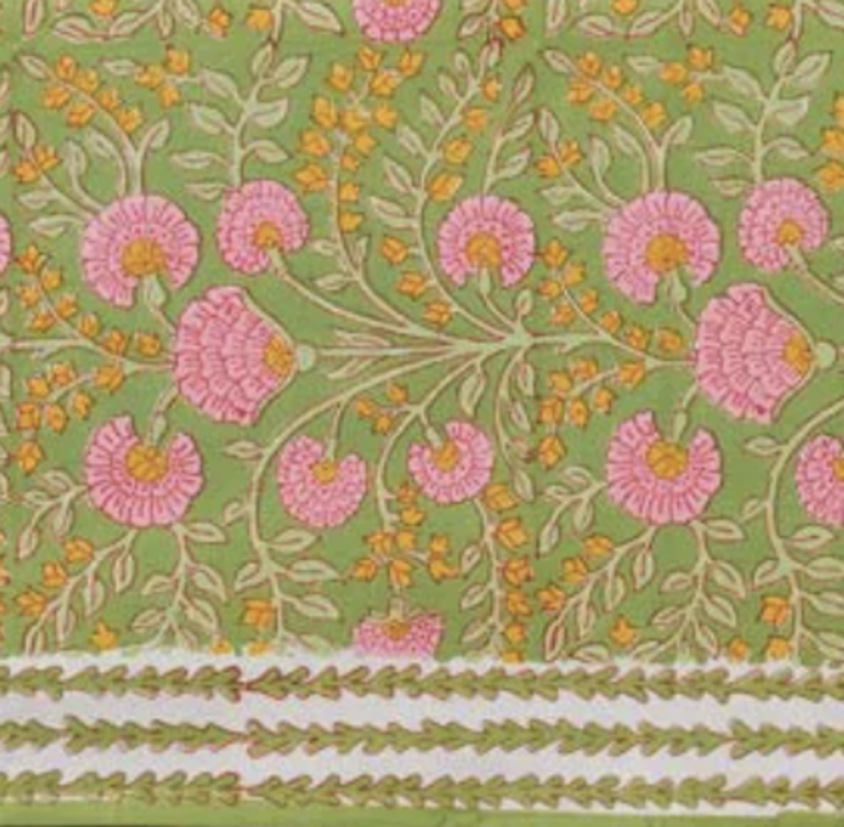 Cactus Flower & Fern Tablecloth