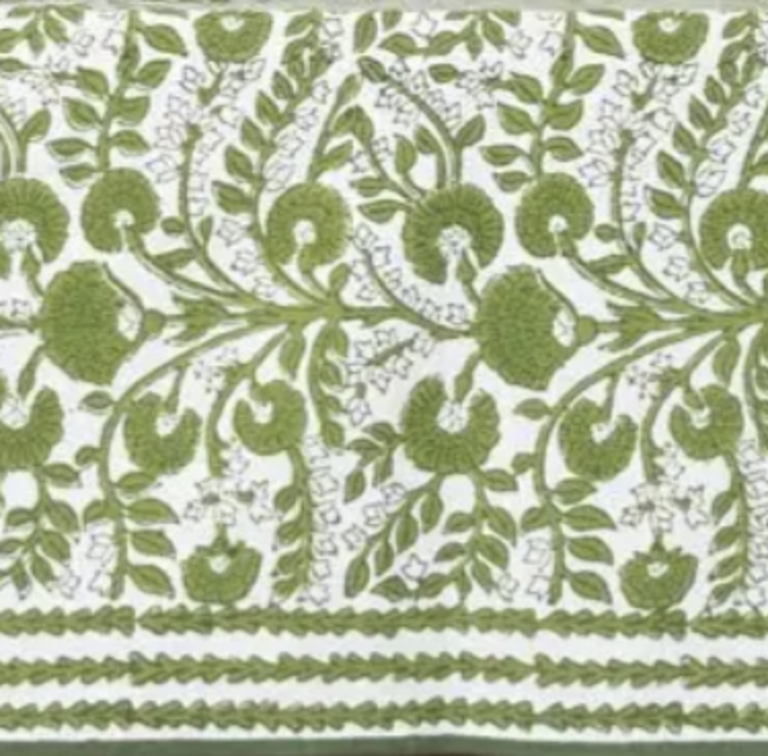 Cactus Flower Lettuce Green Tablecloth