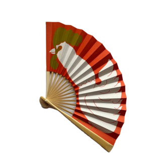 Japanese Zodiac Rooster Fan