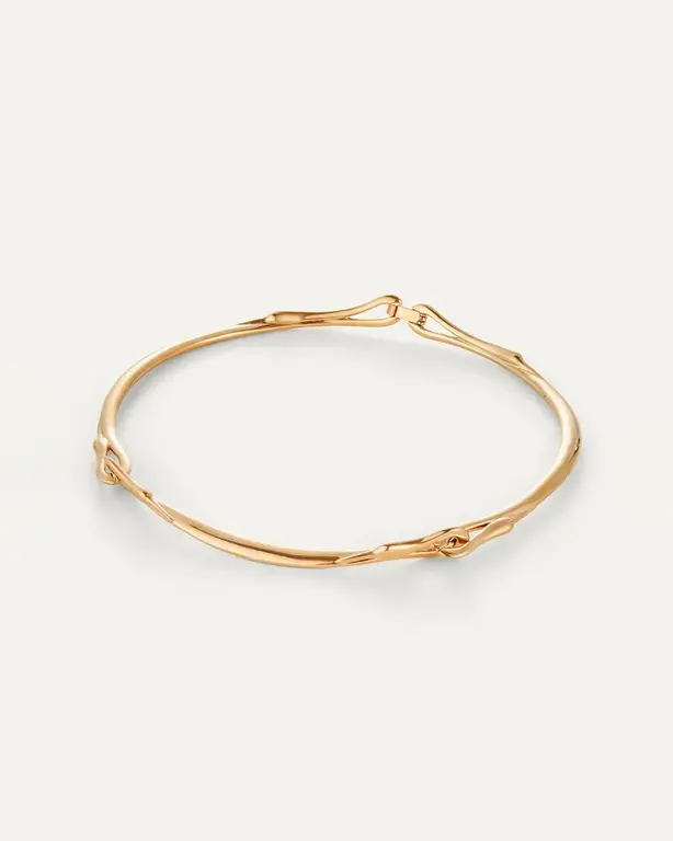 Lisieux High Polish Gold Necklace The Paris Market