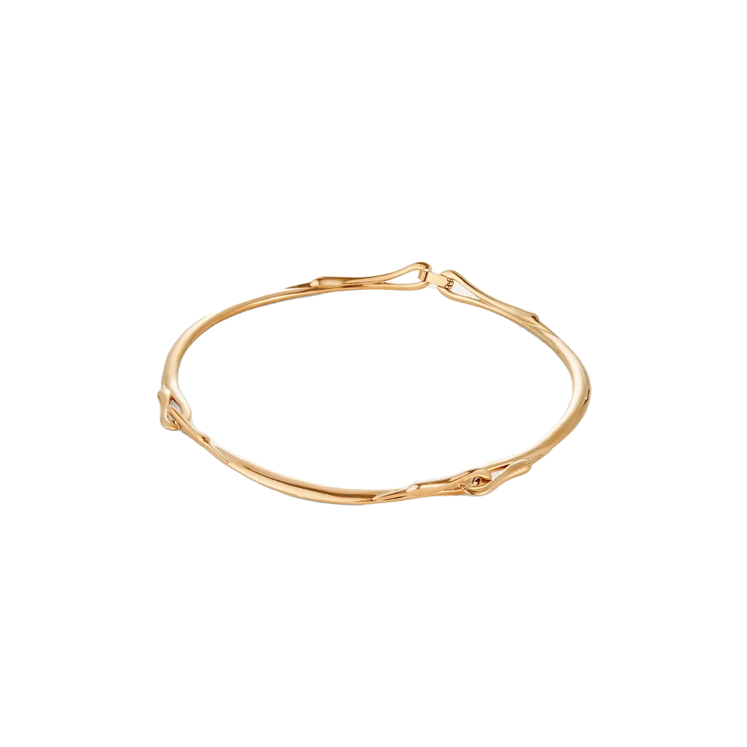 Lisieux High Polish Gold Necklace The Paris Market