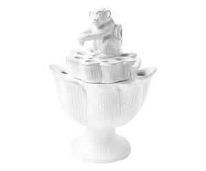 Artichoke Monkey Ceramic Flower Holder by Astier de Villatte