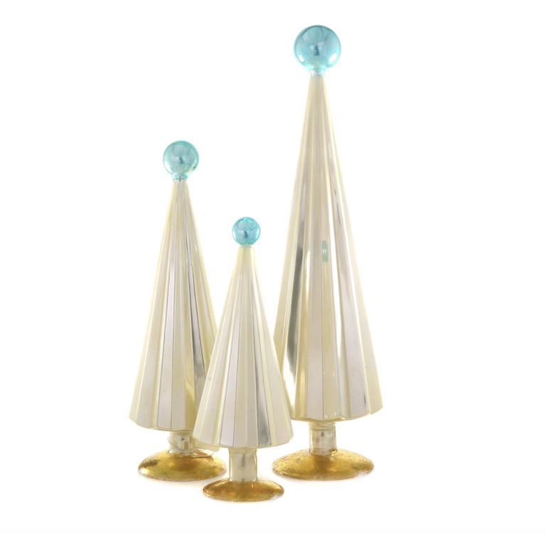 Pearl & Blue Pleated Tree