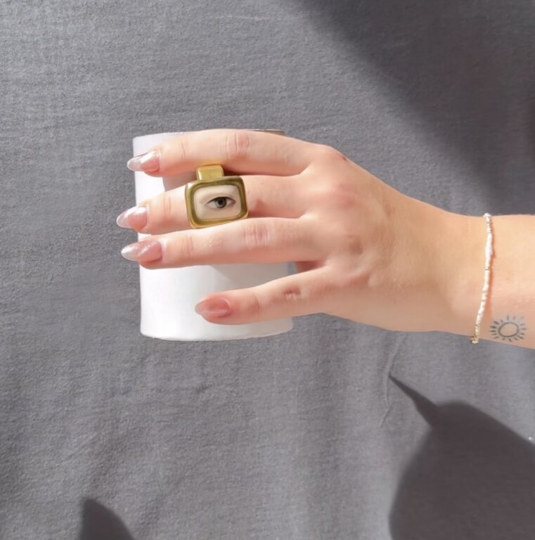 Astier de Villatte Serena Left Eye Ring Cup