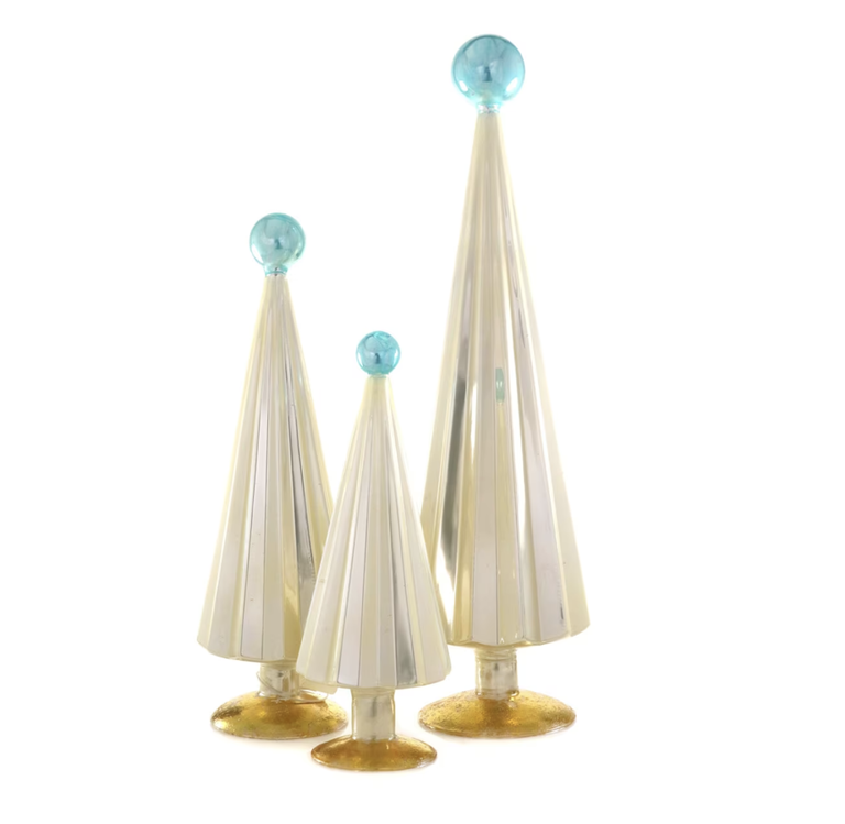 Pearl & Blue Pleated Tree