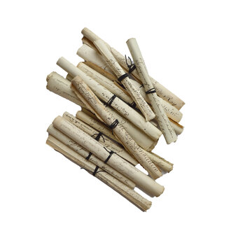 18th Century Rolled Correspondence with Black Twine