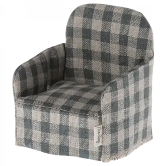 Maileg Mouse Sized Green Checker Chair