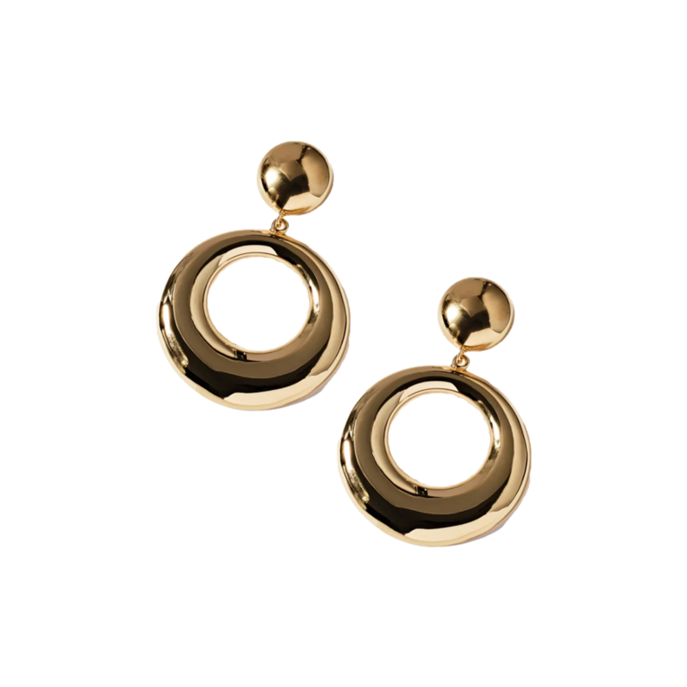 Selina King Aida Hoops Medium 14K Gold Plate Earring