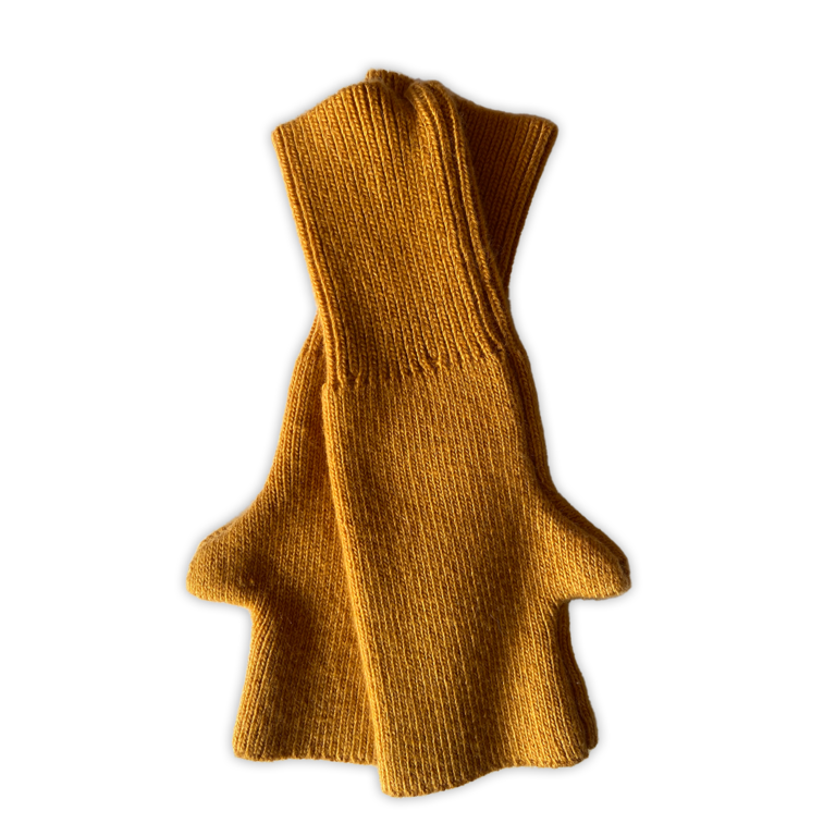 Mustard Cashmere Blend Gloves