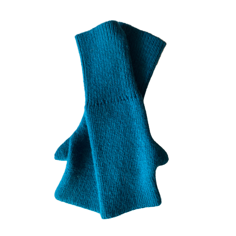 Petrol / Teal Cashmere Blend Gloves
