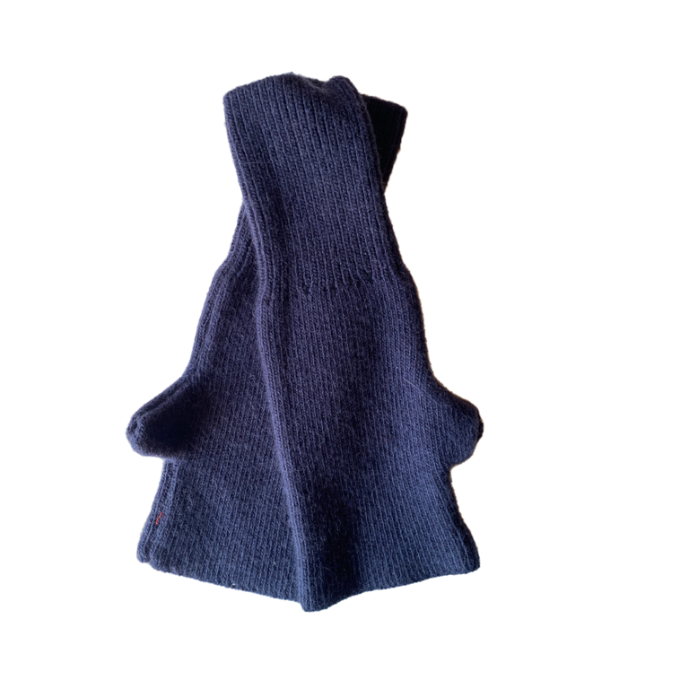 Navy Cashmere Blend Gloves