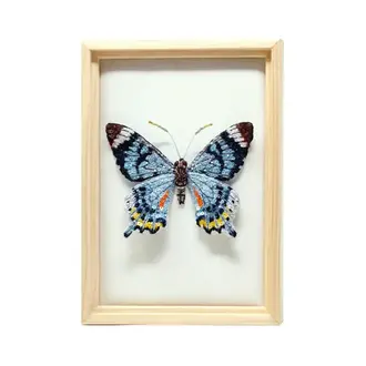 Fluted Swallowtail Beaded Art