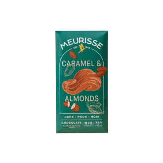 Meurisse Caramelized Almonds 73% Dark Chocolate Bar
