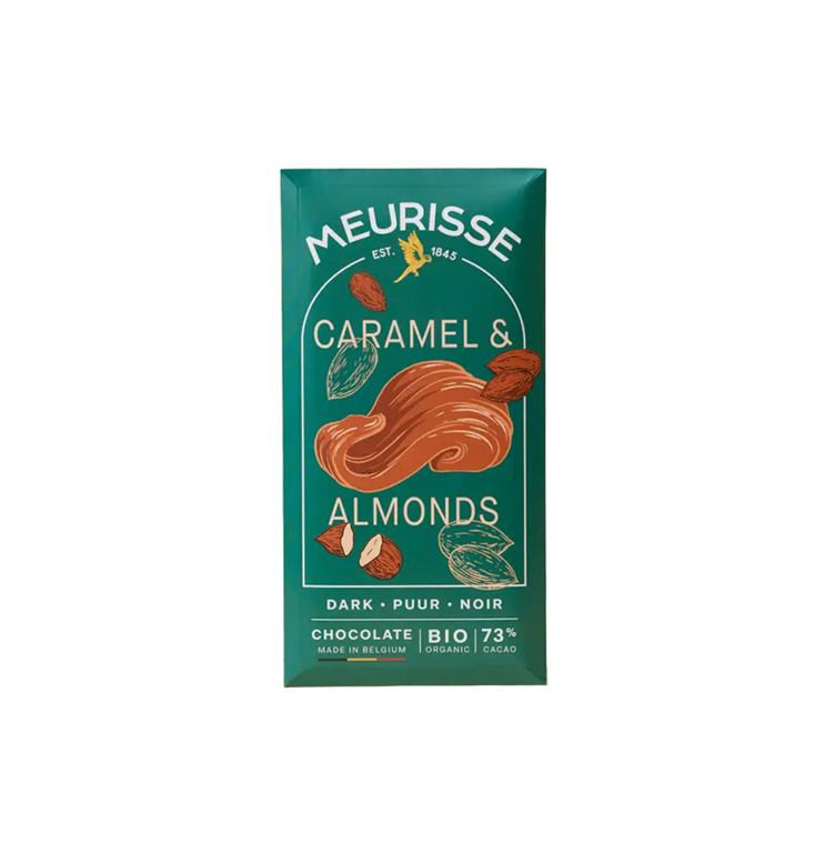 Meurisse Chocolate- Caramelized Almonds, Dark Chocolate 73%