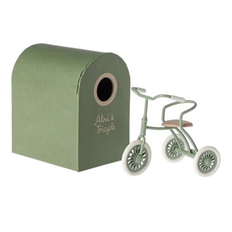 Maileg Mouse Sized Green Abri à tricycle