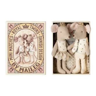 Maileg Royal Twins, Little Sister and Brother in Box