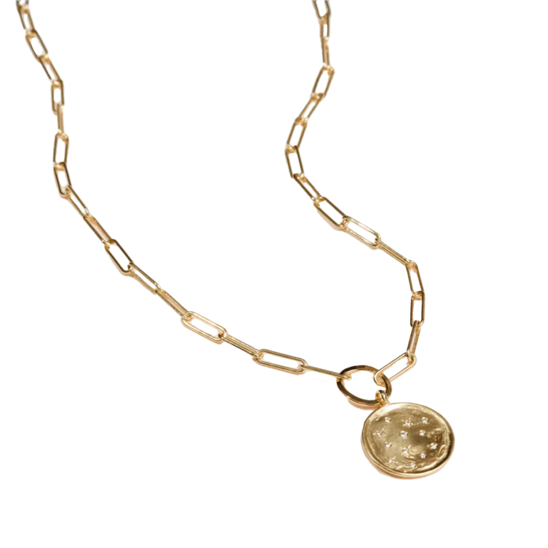 Selina King Medallion Diamond Necklace