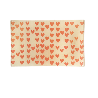 John Derian Heart Rows Rect Tray John Derian Heart Rows Rect Tray