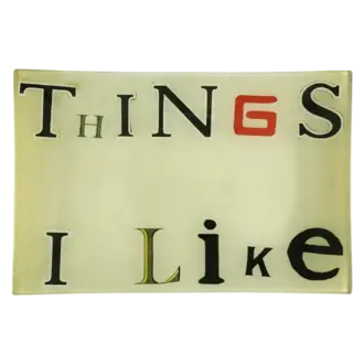 John Derian Things I Like Rectangular Tray