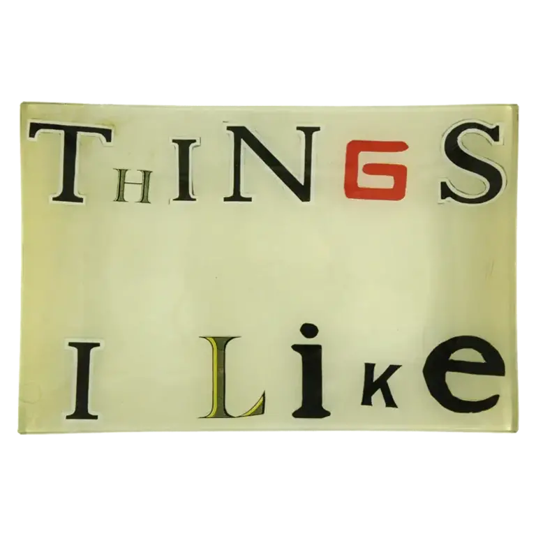 John Derian Things I Like 6x9" Rectangular Tray