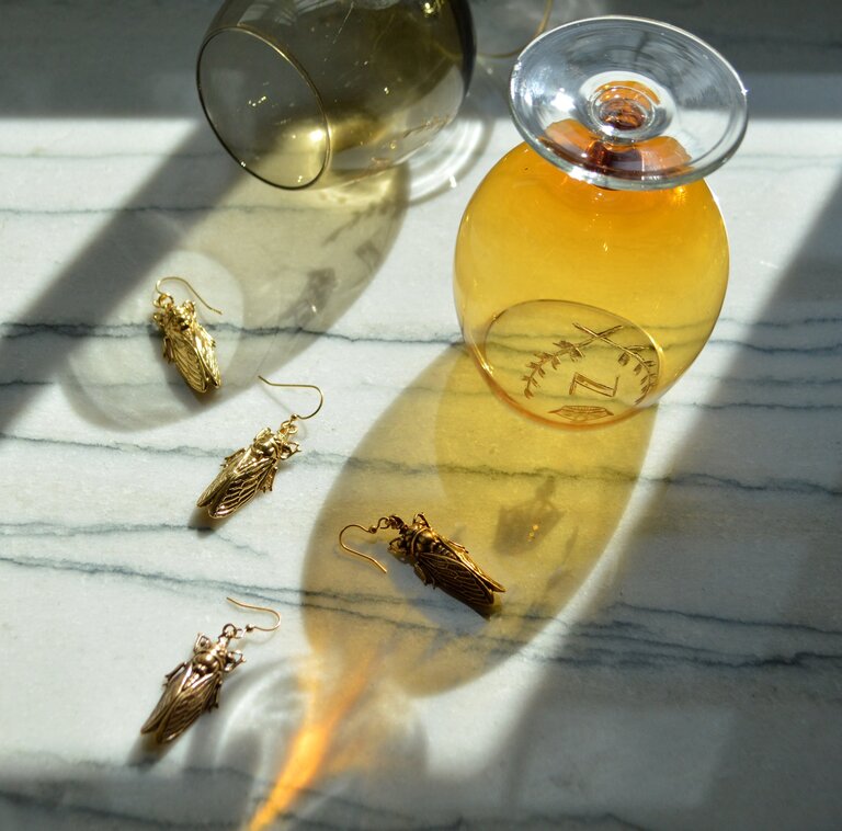Fallen Aristocrat Cicada Earring