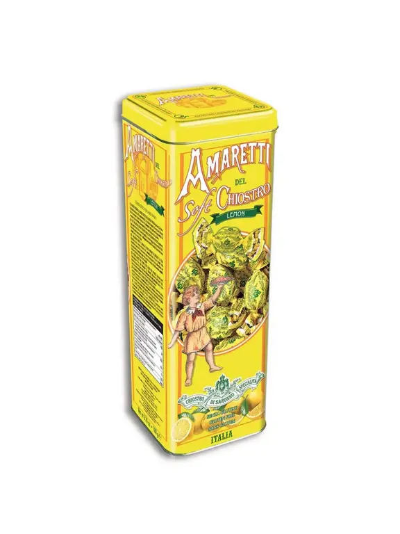 Soft Lemon Amaretti di Saronno Tin 180g Cookies