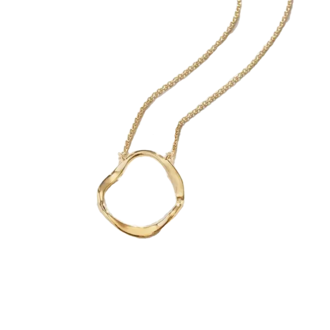 Selina King Wave Small 14K Gold Plate Necklace Selina King Wave Small 14K Gold Plate Necklace