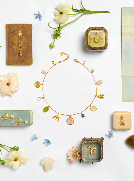 Fallen Aristocrat Tuileries Charm Necklace