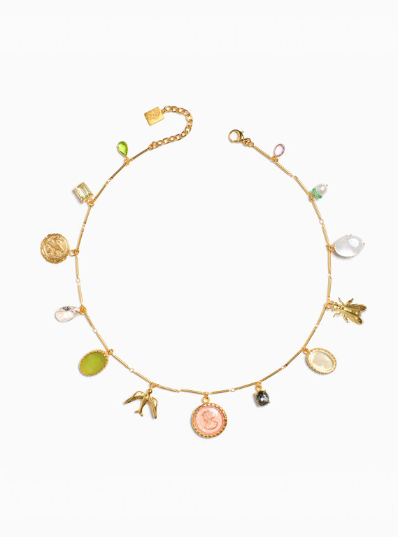 Fallen Aristocrat Tuileries Charm Necklace