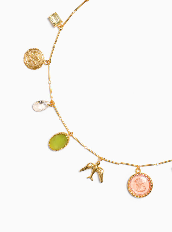 Fallen Aristocrat Tuileries Charm Necklace