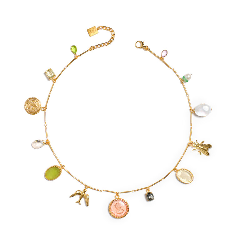 Fallen Aristocrat Tuileries Charm Necklace