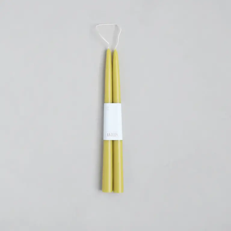 Citrine Taper Candle