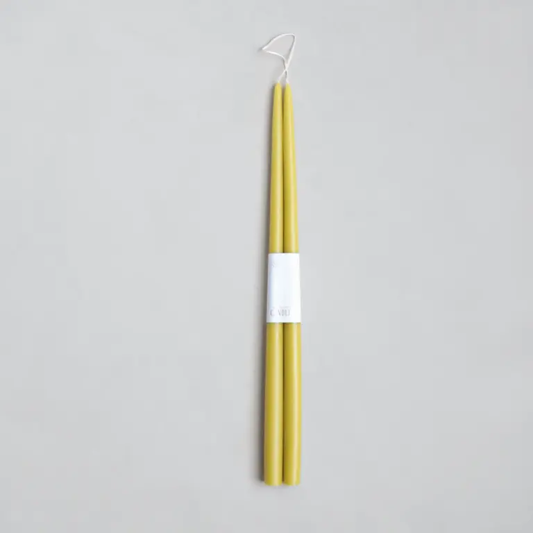 Citrine Taper Candle