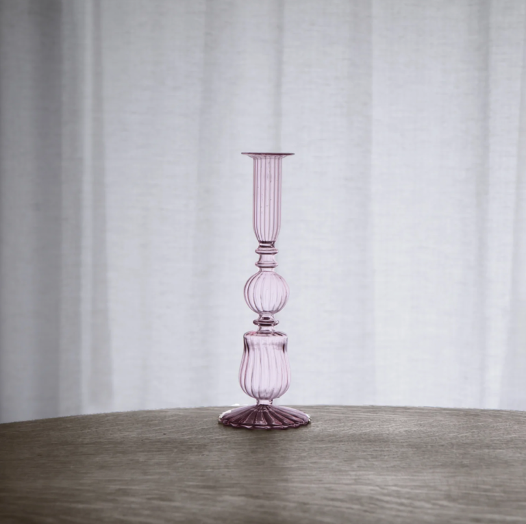 Cambridge Sophia Pink Candle Holder