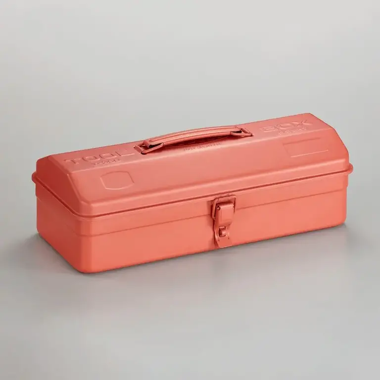 Steel Toolbox with Top Handle Coral