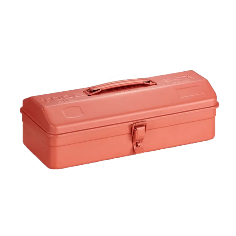 Steel Toolbox with Top Handle Coral