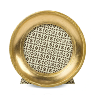 5" Round Gold Leaf Frame 5" Round Gold Leaf Frame