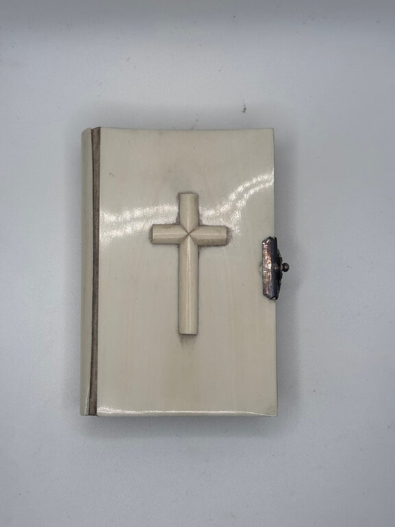 Antique French Late 1800s Crucifix Ivory Missel