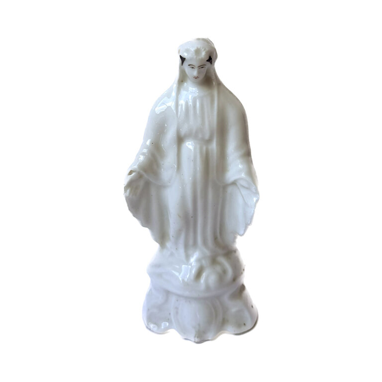 Antique Vieux Paris Porcelain Figure, Madonna #07