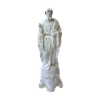 Antique Vieux Paris Porcelain Figure, Religious Man  #08 Antique Vieux Paris Porcelain Figure, Religious Man  #08